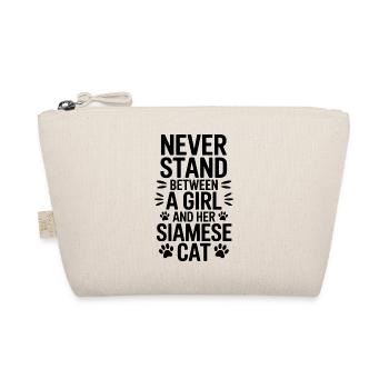 Siamese Cat Sayings Cat Funny Siamese Cat Gift - Organic Pouch - nature - Front