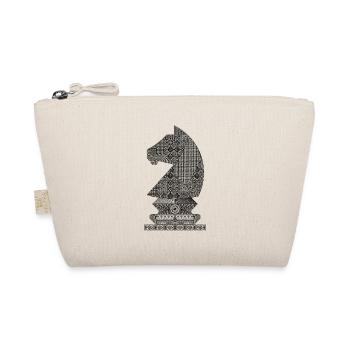 Knight Chess Piece: Detailed Vector Art - Organic Pouch - nature - Front