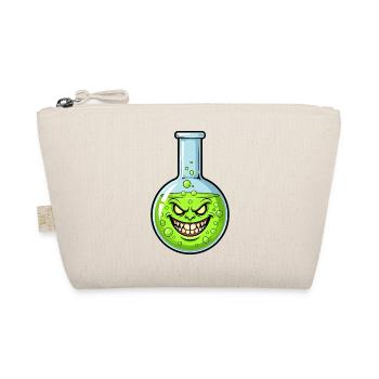 Green Alchemy Bottle with a Grim Smile - Organic Pouch - nature - Front