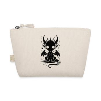 Süßer Dunkler Drache T-Shirt Gothic Fantasy - Bio-Täschchen - Natur - Vorne