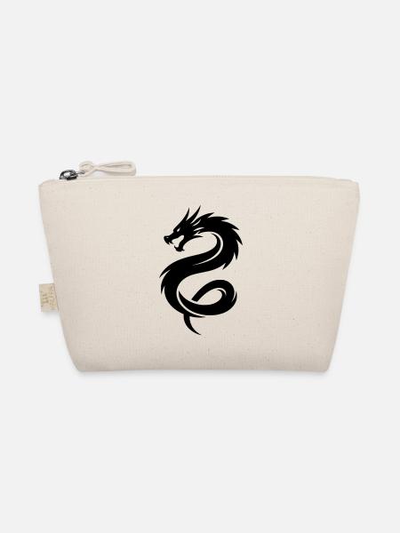 Asiatischer Drache - Bio-Täschchen - Natur - Vorne