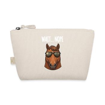 Funny Horse Sunglasses - Organic Pouch - nature - Front