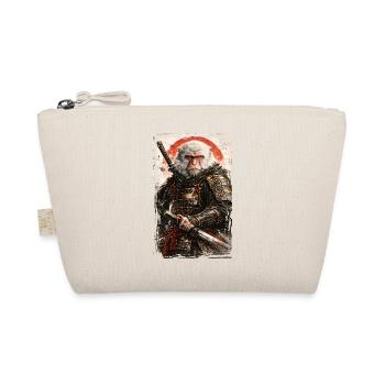 Japanese Art - Japanese Snow Monkey - Samurai - Organic Pouch - nature - Front