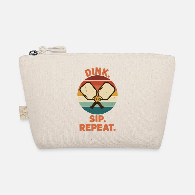 Pickleball Funny Player Dink Sip Repeat Play Organic Pouch