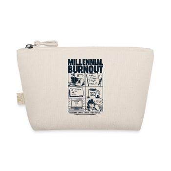 Millennial Burnout Humor Alltag Comic - Bio-Täschchen - Natur - Vorne