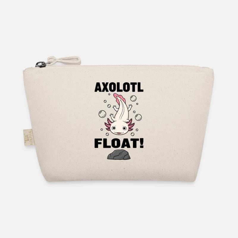 Axolotl Float Pink Salamander Aquarium Organic Pouch