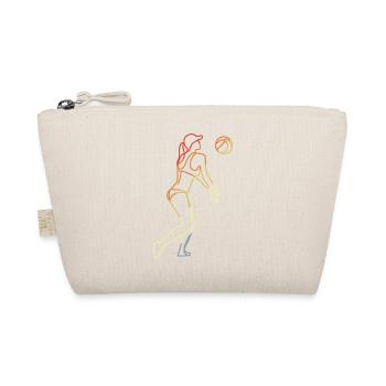Beach Volleyball Women Sketch - Organic Pouch - nature - Front