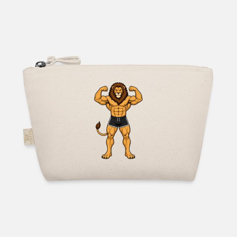 Leo as bodybuilder - Organic Pouch - nature
