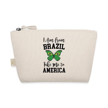 Brazil Flag Butterfly - Organic Pouch - nature - Front