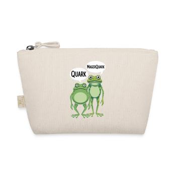  Quark MagerQuark Lustige Frösche Wortspiel Frosch - Bio-Täschchen - Natur - Vorne