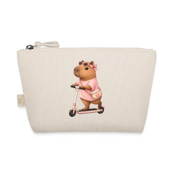 Capybara Girl E Scooter - Organic Pouch - nature - Front