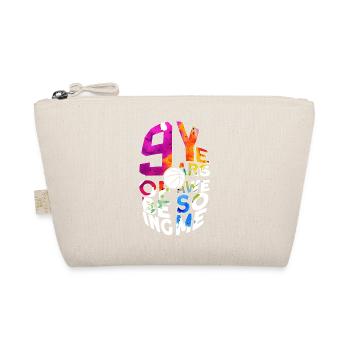 9 YEARS OF BEING AWESOME BASKETBALL 9. - Organic Pouch - nature - Front