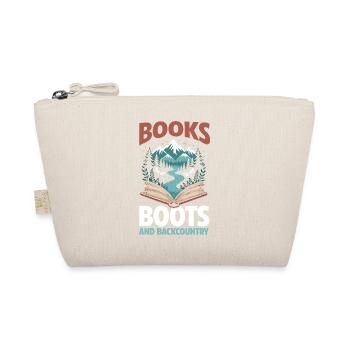 Hiking Mountain Trail Backpacking Outdoors Reading - Organic Pouch - nature - Front
