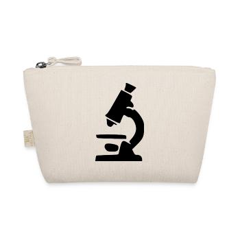 Mikroskop schwarz Wissenschaft Symbol Geschenk - Bio-Täschchen - Natur - Vorne