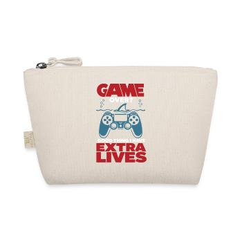 Game Over Extra Lives Gamer Spruch - Organic Pouch - nature - Front