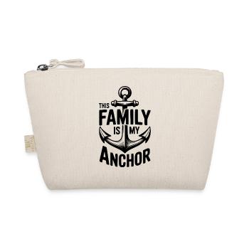 This Family Is My Anchor - Organic Pouch - nature - Front