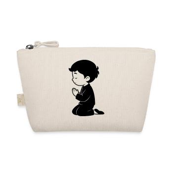 Little Boy Praying - Organic Pouch - nature - Front
