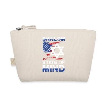 Shalom State Of Mind Star USA Flag - Organic Pouch - nature - Front