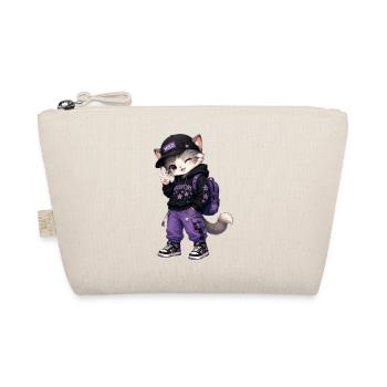 Abenteurer Kitten Purple Stars - Bio-Täschchen - Natur - Vorne