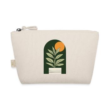 Sun plant in dark green - Organic Pouch - nature - Front