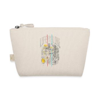 Industrial Climber Height Worker Life On The Line - Organic Pouch - nature - Front