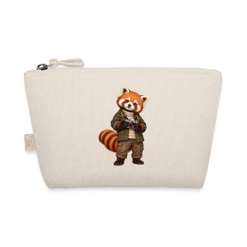 Red Panda Fotograf mit Kamera - Bio-Täschchen - Natur - Vorne