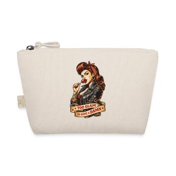 Rockabilly Pin-Up: Too Glam to Give a Damn - Bio-Täschchen - Natur - Vorne