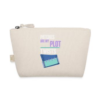 Patches Are My Plot Twists – Flicken - Bio-Täschchen - Natur - Vorne