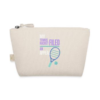Tennis – My Tennis Racket Filed an Appeal - Bio-Täschchen - Natur - Vorne