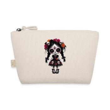 Halloween Dia de los muertos Puppe Kawaii gothic - Bio-Täschchen - Natur - Vorne