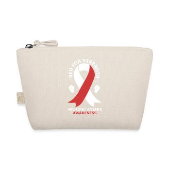 Aplastische Anämie Awareness - Rot für Stärke - Bio-Täschchen - Natur - Vorne