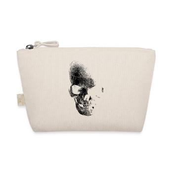 skull totenkopf pirat - Organic Pouch - nature - Front