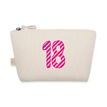 18. 18 YEARS OLD. 18th ANNIVERSARY. BIRTHDAY 18 YEARS. - Organic Pouch - nature - Front