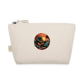 Tropische Faultier-Gitarren-Urlaub Sunset Beach - Bio-Täschchen - Natur - Vorne