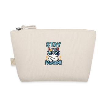 Stay Pawsome Katze für einen Katzenbesitzer - Bio-Täschchen - Natur - Vorne