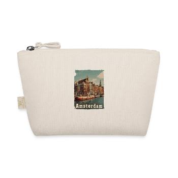 Vintage Amsterdam Kanal Niederlande Holland - Bio-Täschchen - Natur - Vorne