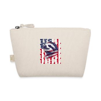Patriotisches Faultier Amerikanische Flagge Tier - Bio-Täschchen - Natur - Vorne