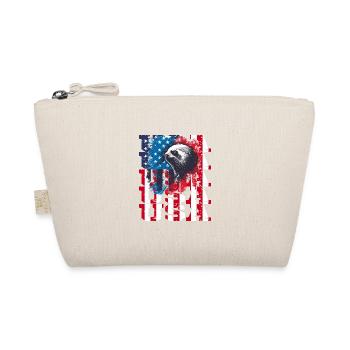 Patriotisches Faultier Amerikanische Flagge Tier - Bio-Täschchen - Natur - Vorne