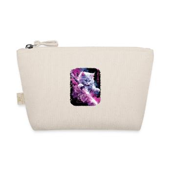 Japanische Katze Samurai Style für Katzen Fans - Bio-Täschchen - Natur - Vorne