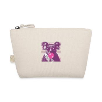 Koala mit Sonnenbrille Bubblegum für einen - Bio-Täschchen - Natur - Vorne