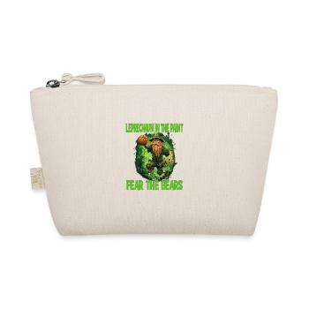 Leprechaun Bart Basketball für einen - Bio-Täschchen - Natur - Vorne