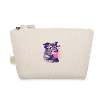 Meerschweinchen mit Sonnenbrille Bubblegum - Bio-Täschchen - Natur - Vorne