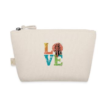 Vintage Love Mammut für einen Mammutliebhaber - Bio-Täschchen - Natur - Vorne