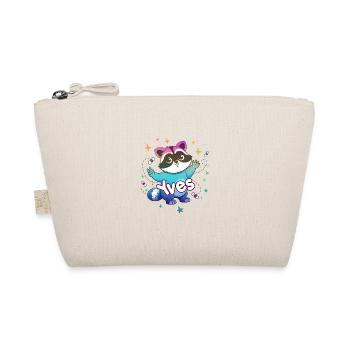 YVES - Beau nom de garçon avec un raton laveur mignon - Trousse biologique - nature - Devant