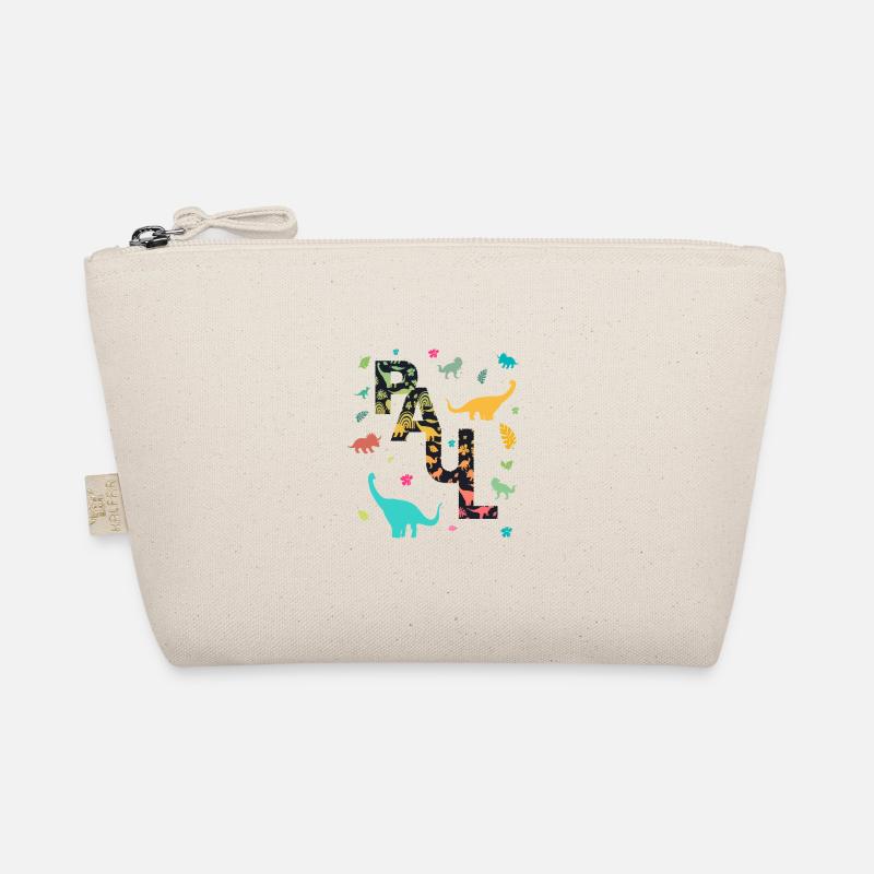 PAUL - Beautiful boy name with dinosaur Organic Pouch