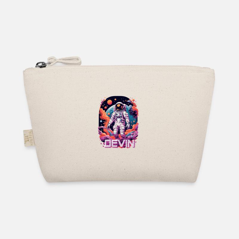 DEVIN - Beautiful boy name with cool astronaut Organic Pouch