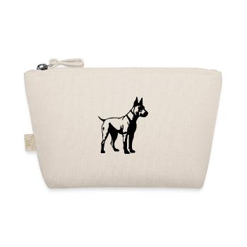 Bull Terrier Dog - Organic Pouch - nature - Front