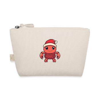 Crab Crab Christmas Comic - Organic Pouch - nature - Front