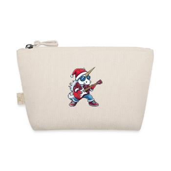 Unicorn Christmas Rocker Guitar - Organic Pouch - nature - Front