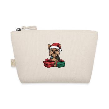 Yorkshire Terrier Chien Cadeaux de bande dessinée de Noël - Trousse biologique - nature - Devant